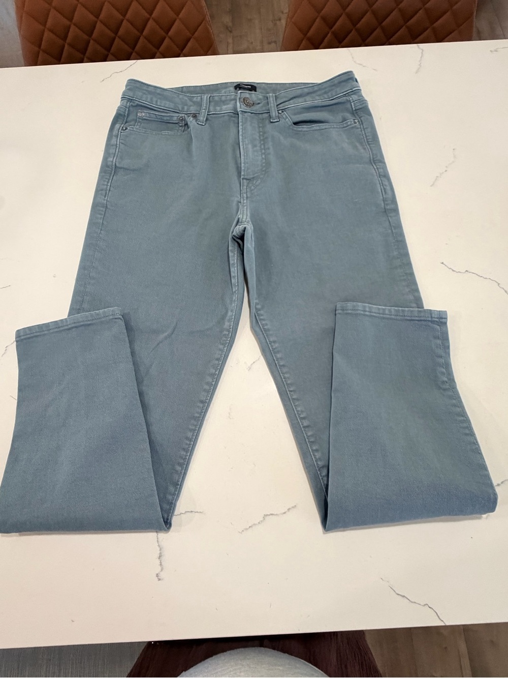 Express Men's Skinny Jeans in Light Teal Size 31 x 32